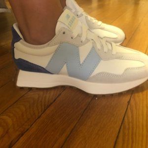New Balance x STAUD 327 "White/Blue" sneakers